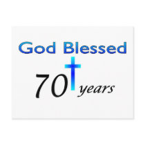 God Blessed 70 years birthday gift