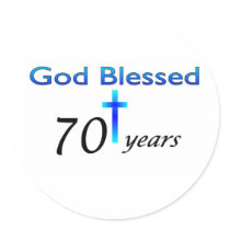 God Blessed 70 years birthday gift