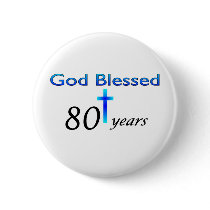 God Blessed 80 years birthday gift