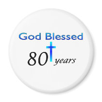 God Blessed 80 years birthday gift