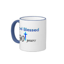 God Blessed 90 years birthday gift Mug