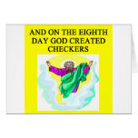 god created checkers card
