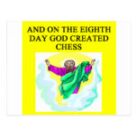 god created chess) post cards