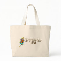 God Created CPAing Canvas Bag