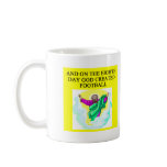 god created football coffee mug