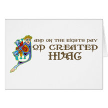 God Created HVAC Greeting Cards