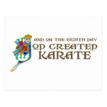 God Created Karate Post Cards