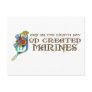 God Created Marines Post Cards