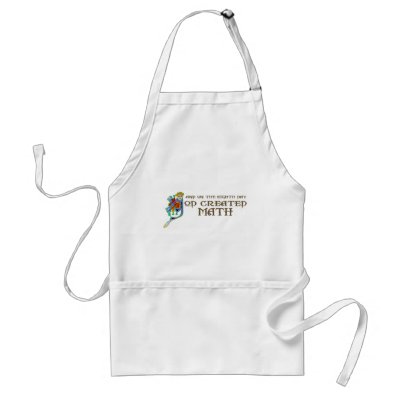 God Created Math Apron by itsallhot