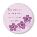 God Created Mothers Flower Magnet, Lavender