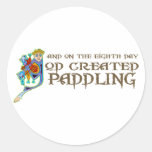 God Created Paddling Sticker