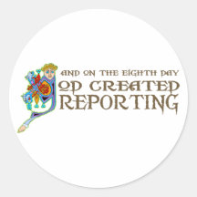 God Created Reporting Stickers