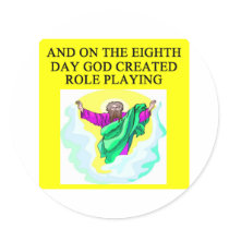 god created role playing stickers