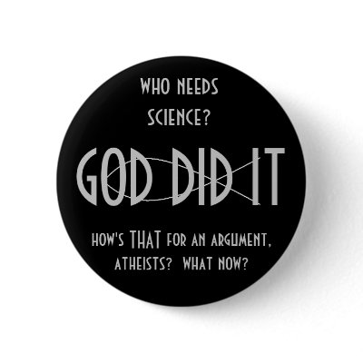 GOD DID IT button (design 1) by Kasplodez