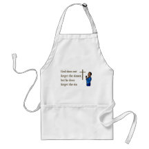God does not forget the sinner, he forgets the sin aprons