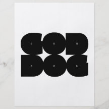 GOD DOG black Flyer Design