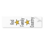 God Family Country Bumper Stickers