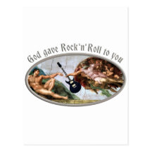 God gave Rock and Roll to you Postkarten