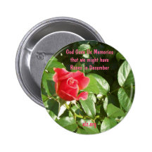 God Gave us Roses Alzheimer's Button