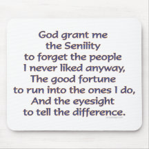 God Grant Me Humour Mouse Pads