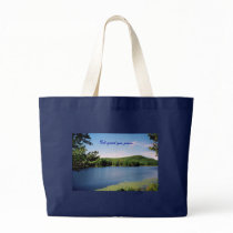 God Grant You Peace!  Quabbin, Massachusetts. Tote Bags