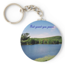 God Grant You Peace!  Quabbin, Massachusetts. Keychain