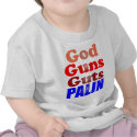 God Guns Guts Palin t-shirts