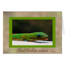 God in Nature Inspirational Quote Card