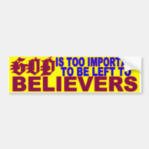 GOD IS BUMPER STICKER