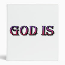 God Is Christian Saying 3 Ring Binder