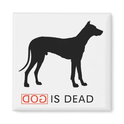 God is Dead Magnet by de_volution