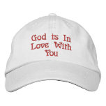 God is In Love With You White Cap Baseball Cap