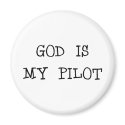 God Is My Pilot magnets