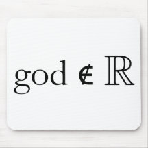 God is Not Real Mousepad