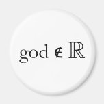 God is Not Real Refrigerator Magnet