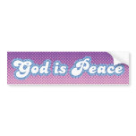 God Is Peace Bumper Sticker