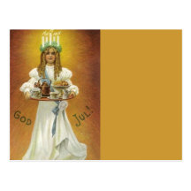 God Jul!  A Swedish Merry Christmas Post Card