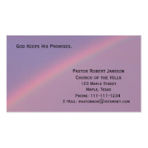 God Keeps His Promises Religious Business Card