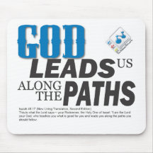 GOD leads us along the paths Mousepads