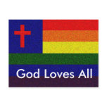 God Loves All Postcard