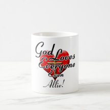 God Loves Allie! Coffee Mugs