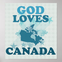 God Loves Canada Poster
