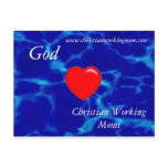 God Loves Christian Working Moms Post Card postcards