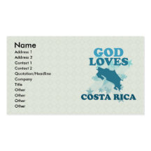 God Loves Costa Rica Business Cards