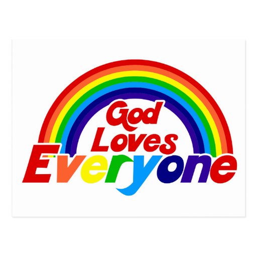 god_loves_everyone_gay_rainbow_post_card
