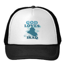 God Loves Iraq Mesh Hats