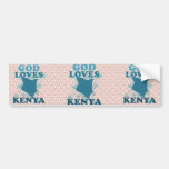 God Loves Kenya Bumper Sticker