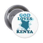 God Loves Kenya Pin