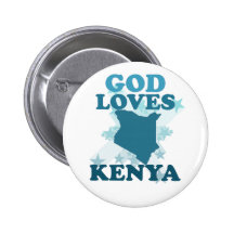God Loves Kenya Pin