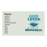 God Loves Mongolia Business Card Templates